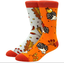 Load image into Gallery viewer, Autumn Themed Odd Paired Socks - Crazy Sock Thursdays
