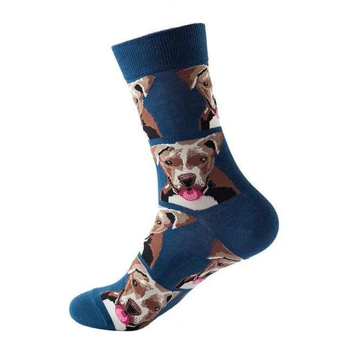 Blue Pup Crazy Socks - Crazy Sock Thursdays