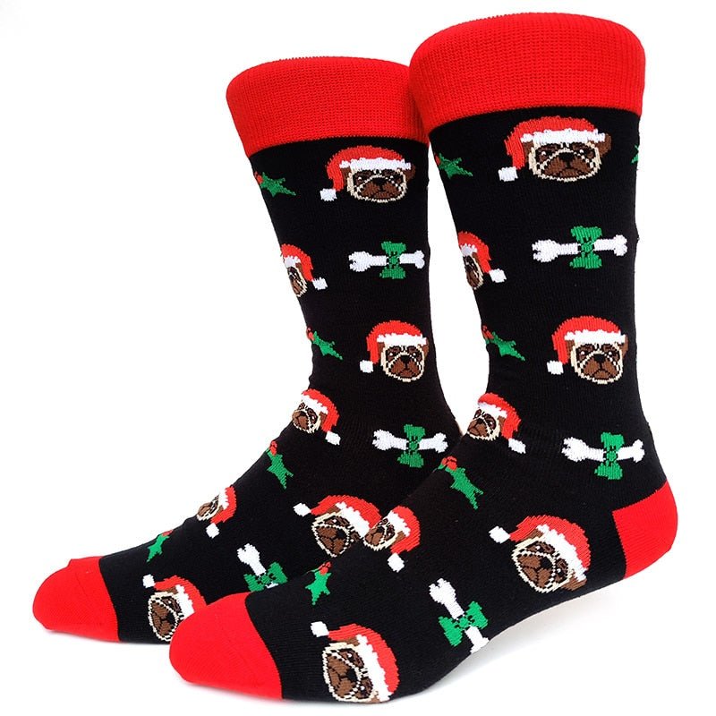 Dog and Bone Crazy Christmas Socks - Crazy Sock Thursdays